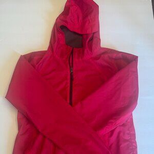 Columbia Womens XL Pink Hooded Jacket Lightweight Windbreaker Full Zip